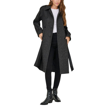 Only Gray Recycled Polyester Coat Only