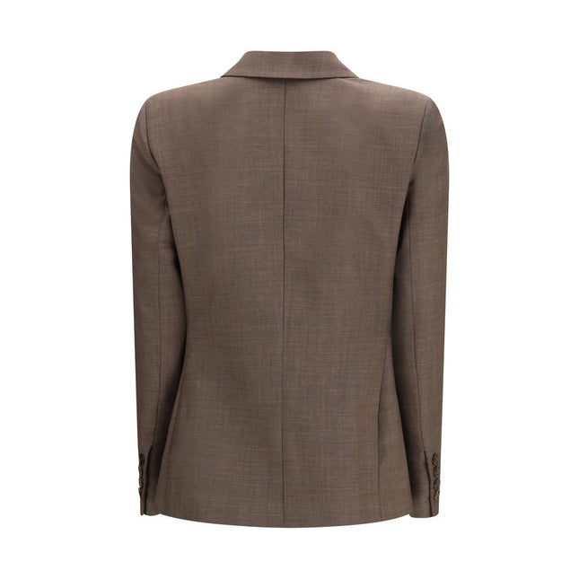 Blazé Milano Brown Wool Blazer Blazé Milano