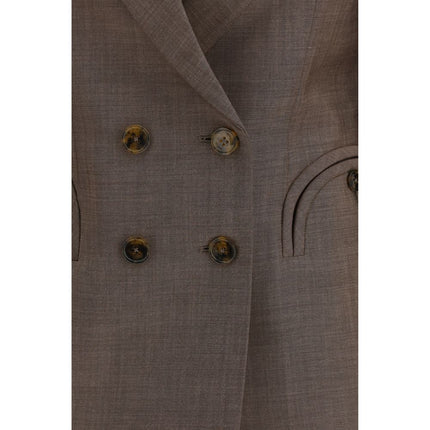 Blazé Milano Brown Wool Blazer