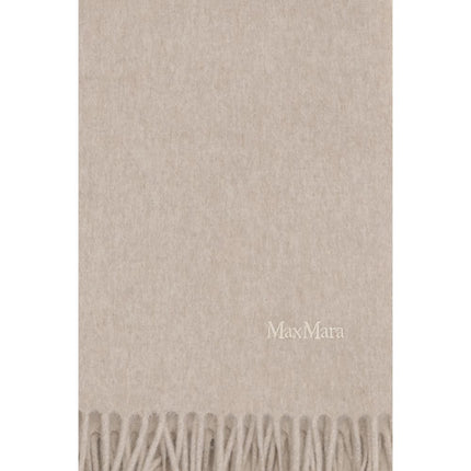 Max Mara Beige Cashmere Scarf