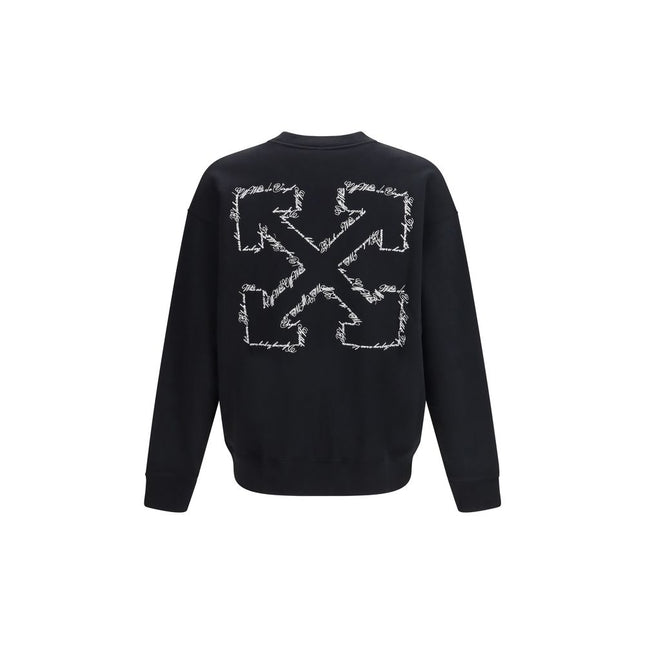 Off-White Black Cotton Sweatshirt