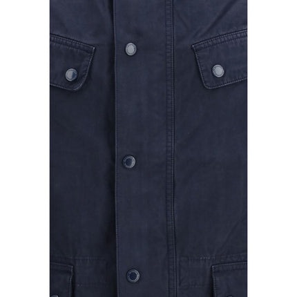 Barbour International Blue Cotton Full-Length Jacket