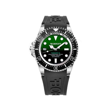 Bobroff Black Rubber Sport Watch