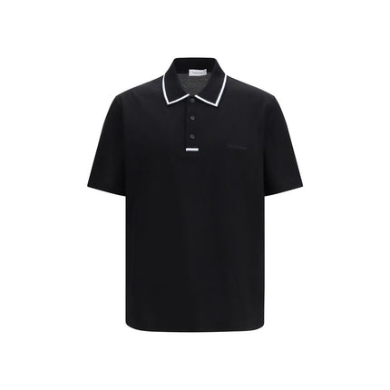 Ferragamo Black Cotton Polo Shirt