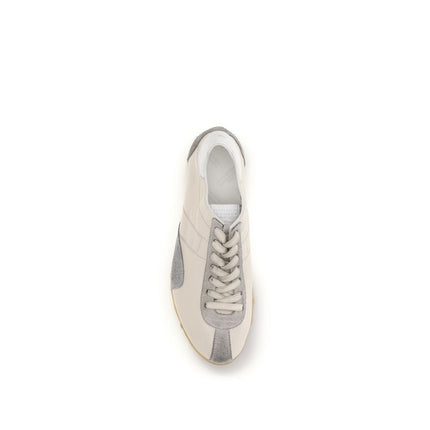 Maison Margiela Beige Calf Leather Bos Taurus Athletic Sneakers