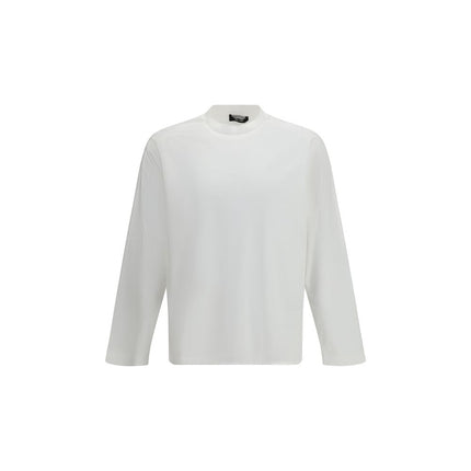 LAMINAR White Cotton Long Sleeve T-Shirt