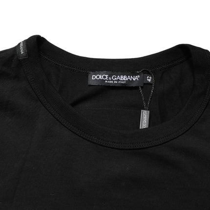 Dolce & Gabbana Black Italians Do It Better Camo Pocket Men T-shirt