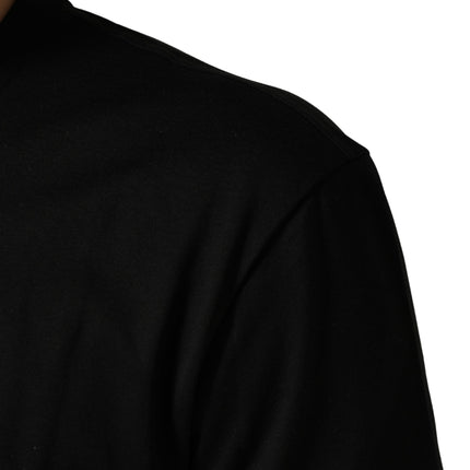 Dolce & Gabbana Black Logo DG Print Cotton Crew Neck T-shirt