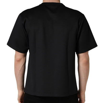 Dolce & Gabbana Black Have Fun Embellished Crew Neck T-shirt