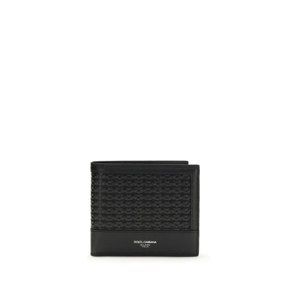 Dolce & Gabbana Black Calf Leather Bos Taurus Wallet