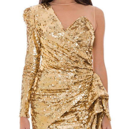 Elisabetta Franchi Bicolor Polyamide Short Dress