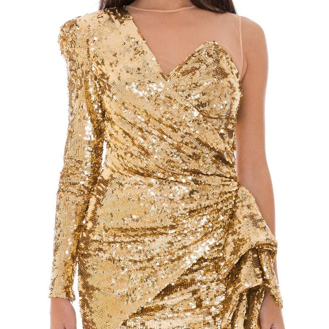 Elisabetta Franchi Bicolor Polyamide Short Dress