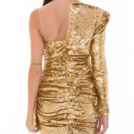 Elisabetta Franchi Bicolor Polyamide Short Dress
