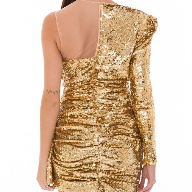 Elisabetta Franchi Bicolor Polyamide Short Dress