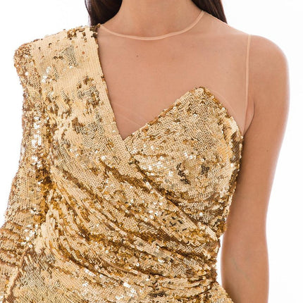 Elisabetta Franchi Bicolor Polyamide Short Dress