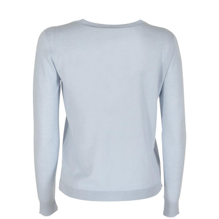 Crown of Edinburgh Cashmere Blue Cashmere Sweatshirt