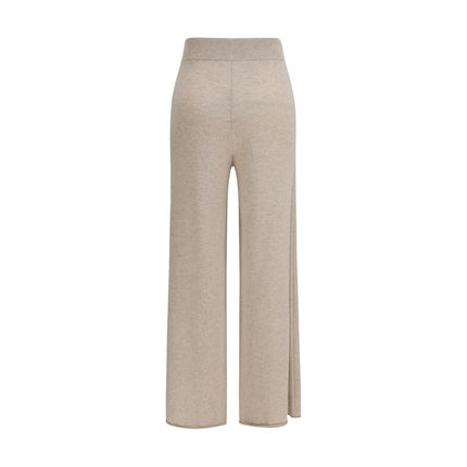 Max Mara Pure Beige Cashmere Casual Pants