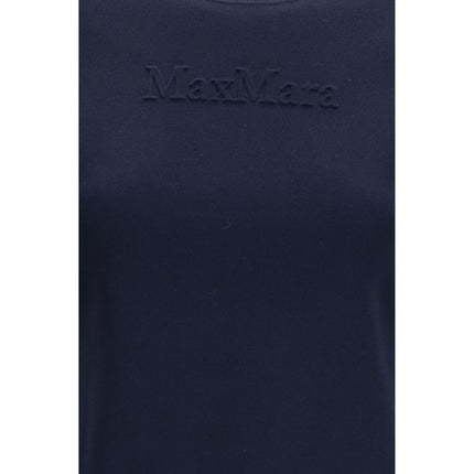 Max Mara Pure Blue Viscose T-Shirt