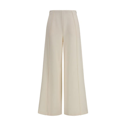 Max Mara Pure Beige Polyamide Flared Pants