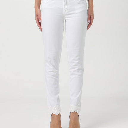 Liu Jo White Cotton Skinny Jeans