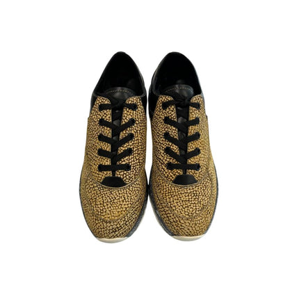 Borbonese Beige Leather Women Sneaker