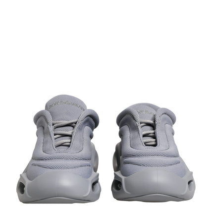 Dolce & Gabbana Gray Slip On Wave Low Top Sneakers