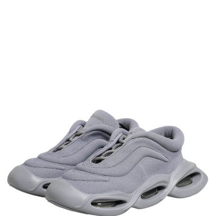 Dolce & Gabbana Gray Slip On Wave Low Top Sneakers