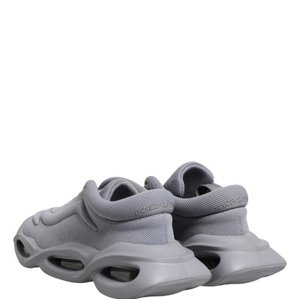 Dolce & Gabbana Gray Slip On Wave Low Top Sneakers