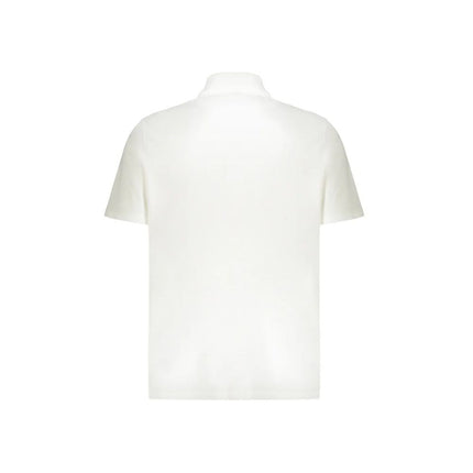 Balmain White Cotton Polo Shirt