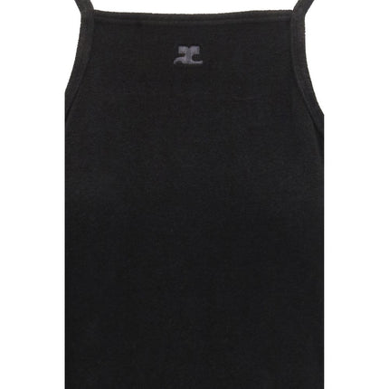 Courrèges Black Viscose Casual Dress