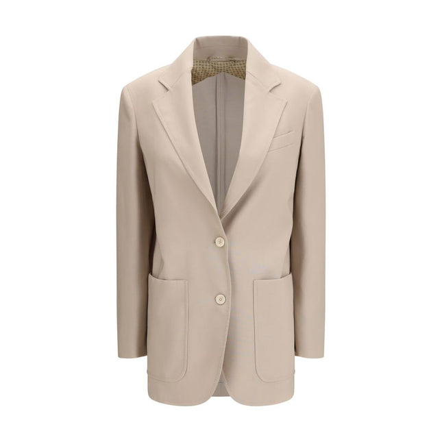 Max Mara Beige Wool Blazer