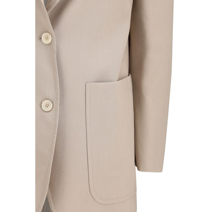 Max Mara Beige Wool Blazer