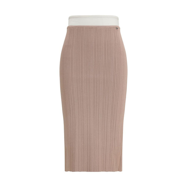 Diesel Multicolor Viscose Midi Skirt