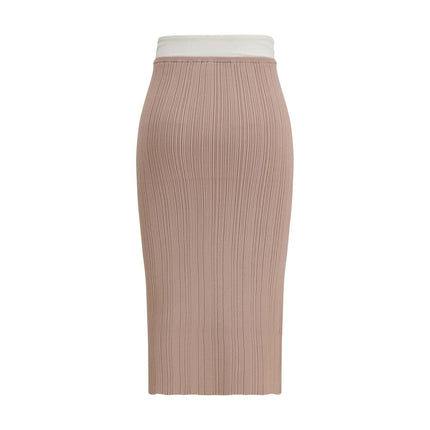 Diesel Multicolor Viscose Midi Skirt