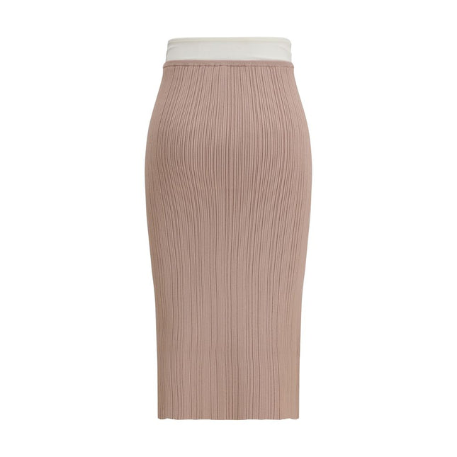Diesel Multicolor Viscose Midi Skirt