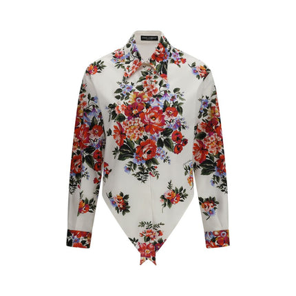 Dolce & Gabbana Multicolor Cotton Pattern Shirt