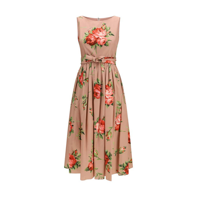 Dolce & Gabbana Multicolor Cotton Casual Dress