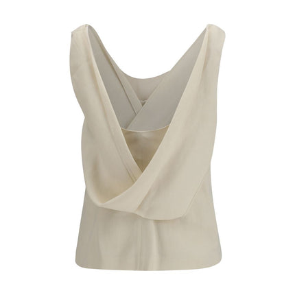 Brunello Cucinelli Beige Viscose Blouse