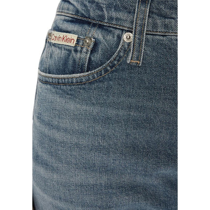 Calvin Klein Jeans Blue Cotton Skinny Jeans