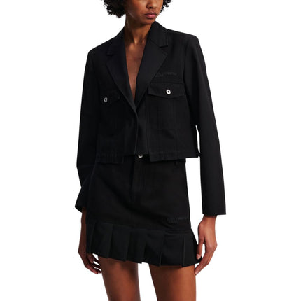 Karl Lagerfeld Black Polyester Blazer