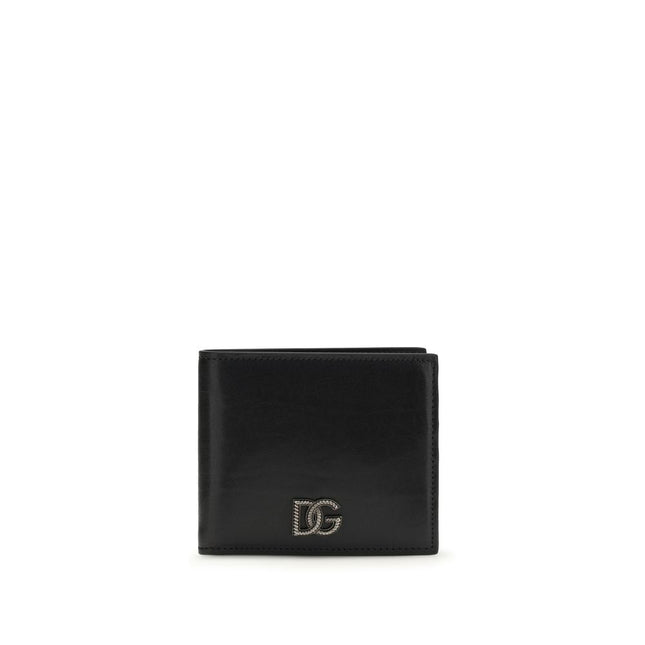 Dolce & Gabbana Black Calf Leather Bos Taurus Wallet