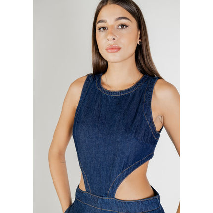 Colcci Blue Cotton Jumpsuit