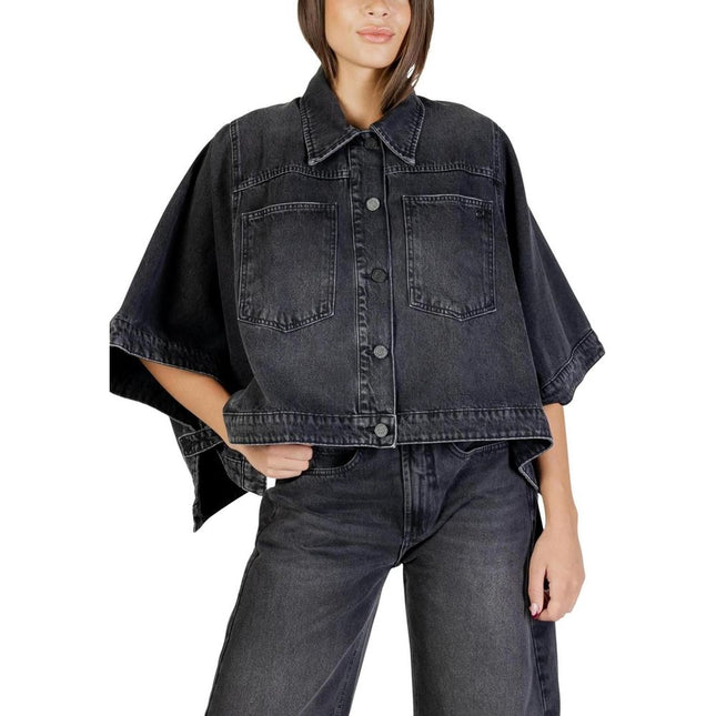 Colcci Black Cotton Denim Jacket