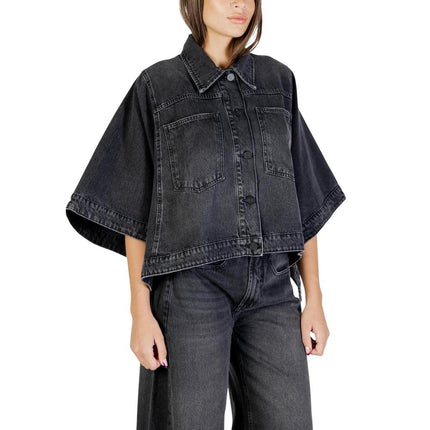Colcci Black Cotton Denim Jacket