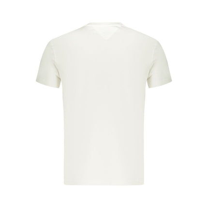 Tommy Hilfiger White Cotton Men T-Shirt