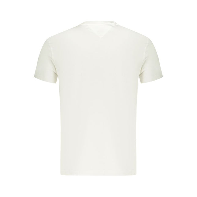 Tommy Hilfiger White Cotton Men T-Shirt