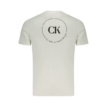 Calvin Klein Bianco Cotton Men T-Shirt