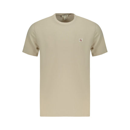 Calvin Klein Beige Cotton Men T-Shirt