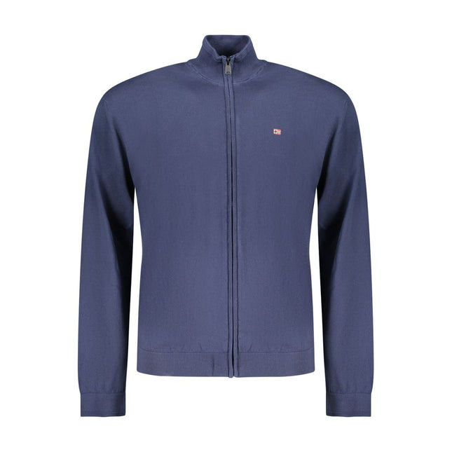 Napapijri Blue Cotton Men Cardigan