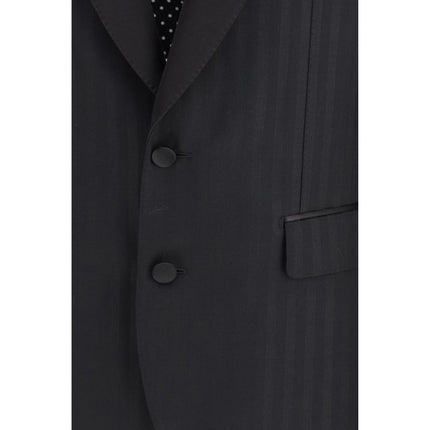 Dolce & Gabbana Black Wool Oves Aries Blazer